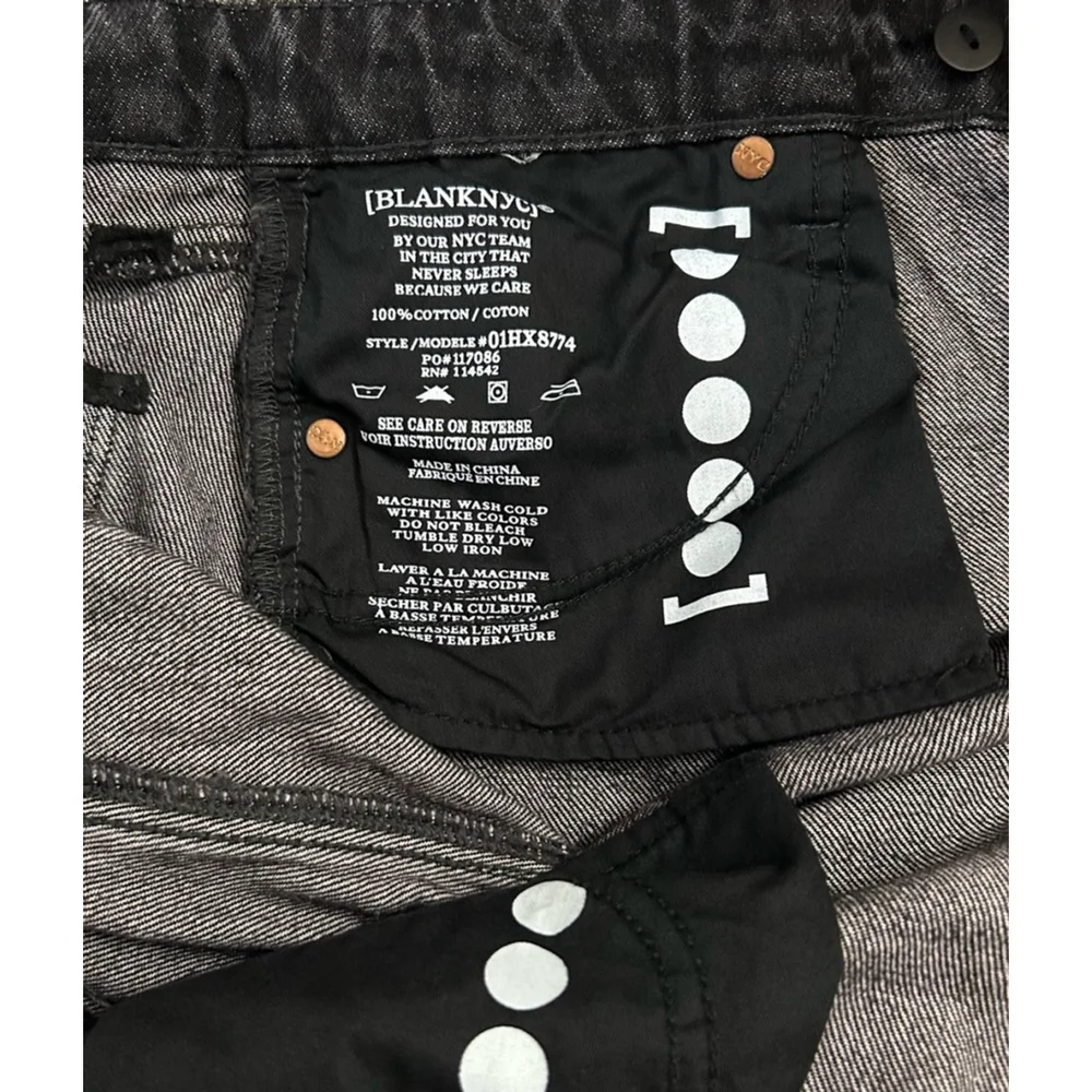 BLANKNYC Women's Long Black Denim Shorts, Size 29 NWT